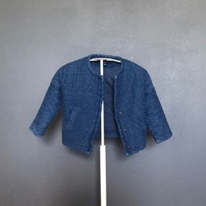 Kids quilted denim jacket